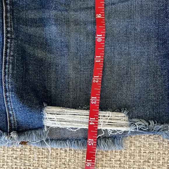 AMERICAN EAGLE Distressed Denim Mini Skirt - Picture 5 of 7